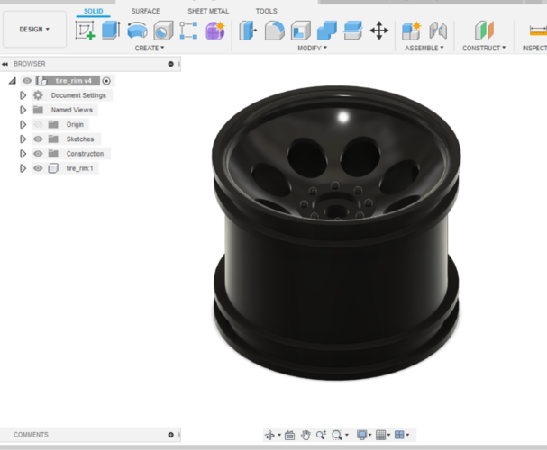 kyosho DBX 1:8 tire rim 3D Print 299997