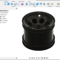 Small kyosho DBX 1:8 tire rim 3D Printing 299997