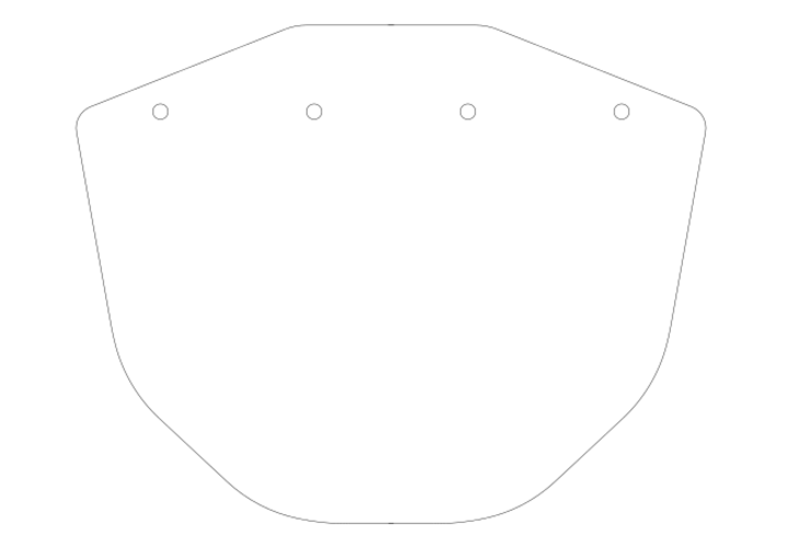 COVID 19 Face shield for 4 hole or 2 hole punch 3D Print 300062