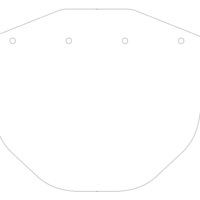 COVID 19 Face shield for 4 hole or 2 hole punch - Thumbnail 2