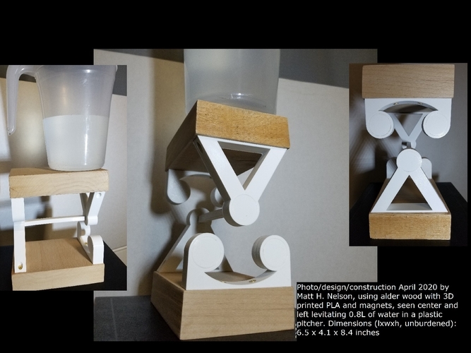 Magnetic levitation system by Matt Nelson, April 2020 3D Print 300081