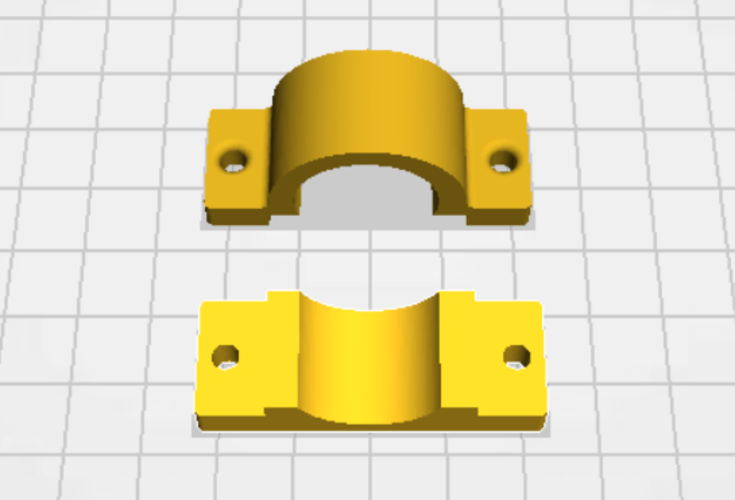 Wall Mount for 3/4 inch PVC pipe 3D Print 300093