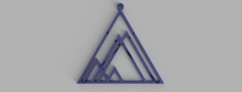 MOUNTAINS KEYCHAIN, NECKLACE