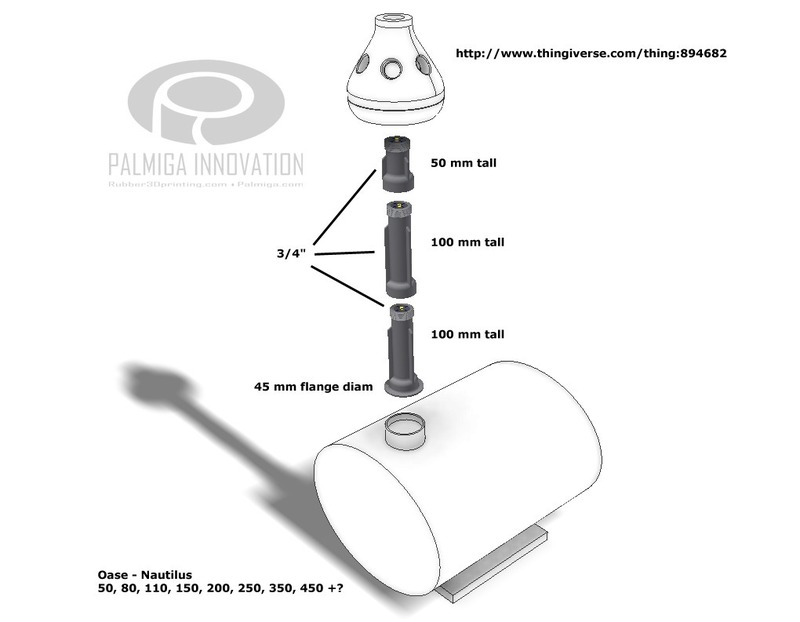 3/4 inch threaded fountain tube extenders