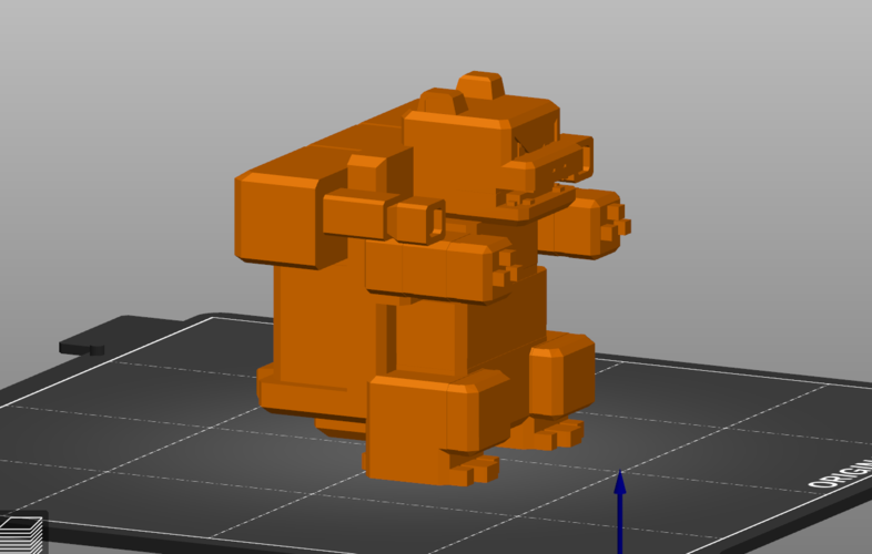 Blocky Blastoise 3D Print 300281