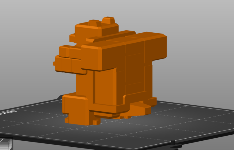 Blocky Blastoise 3D Print 300282