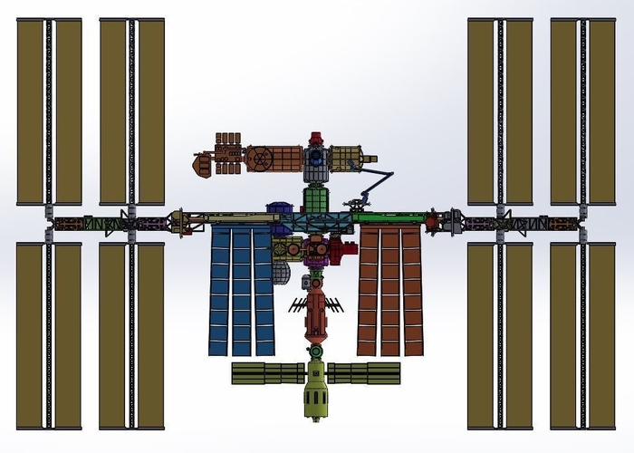 ISS International Space Station 3D Print 300436