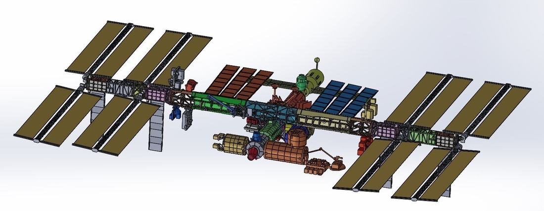 ISS International Space Station 3D Print 300437