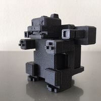 Small Blocky Blastoise 3D Printing 300487