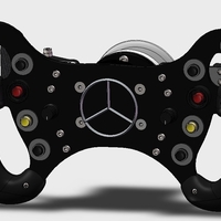 AMG GT3 STEERING WHEEL 3D PRINT - Thumbnail 2