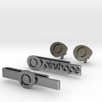 Pinshape Cuff Links and Tie Bars  Set - Thumbnail 3