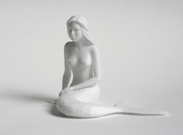 Medium Thinking Mermaid 3D Printing 30065