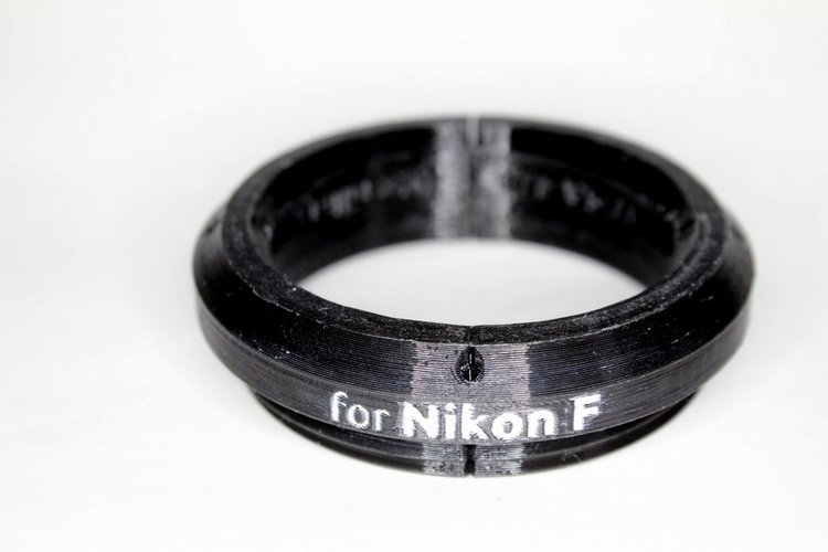 Nikon F adapter for GuerillaBeam projectors 3D Print 30078
