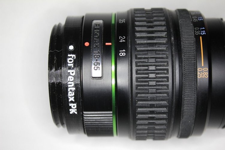 Pentax PK mount lens adapter for GuerillaBeam