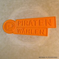 Small Piraten Wählen Schauobjekt 3D Printing 30105