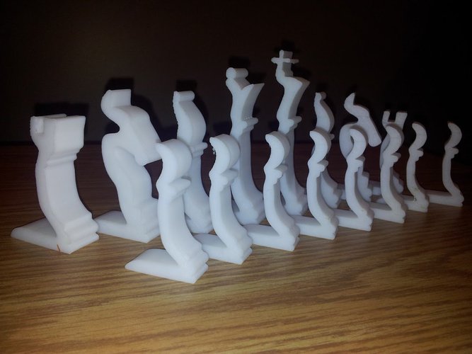 3D Printed Chess Set - Profiles - Mk1 By Dan Steele | Pinshape