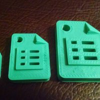 Google Sheets Product Icon - with Keychain/craft hole - Thumbnail 3