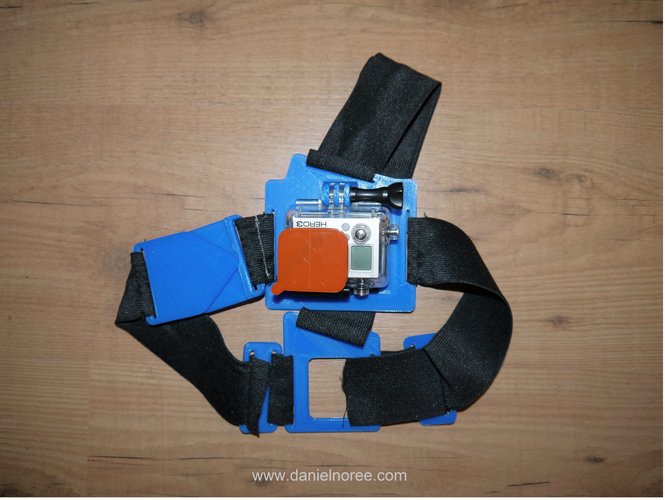 Chest Mount Harness for GoPro cameras 3D Print 30136