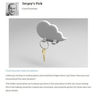 Cloud keychain holder - Thumbnail 3