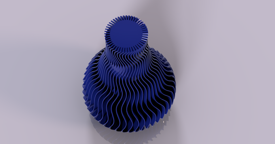 Wave Vase 3D Print 30207