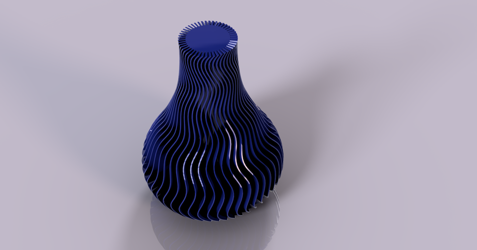 Wave Vase 3D Print 30209
