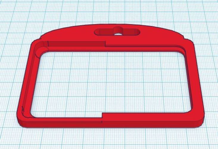 Double Badge Holder - rounded corners 3D Print 30225
