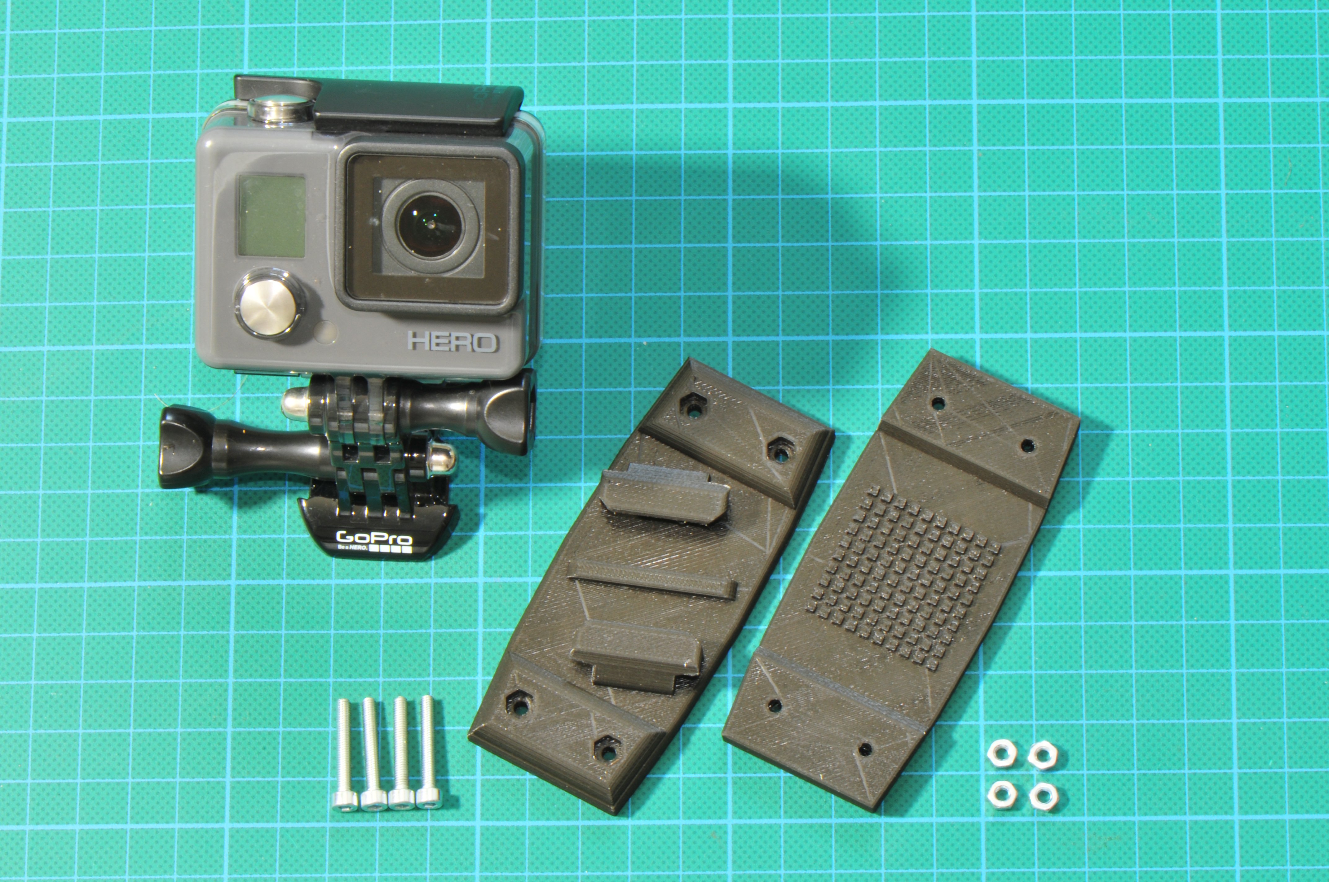 3d Printed Gopro Mount For Backpack By Closedcircuit Pinshape