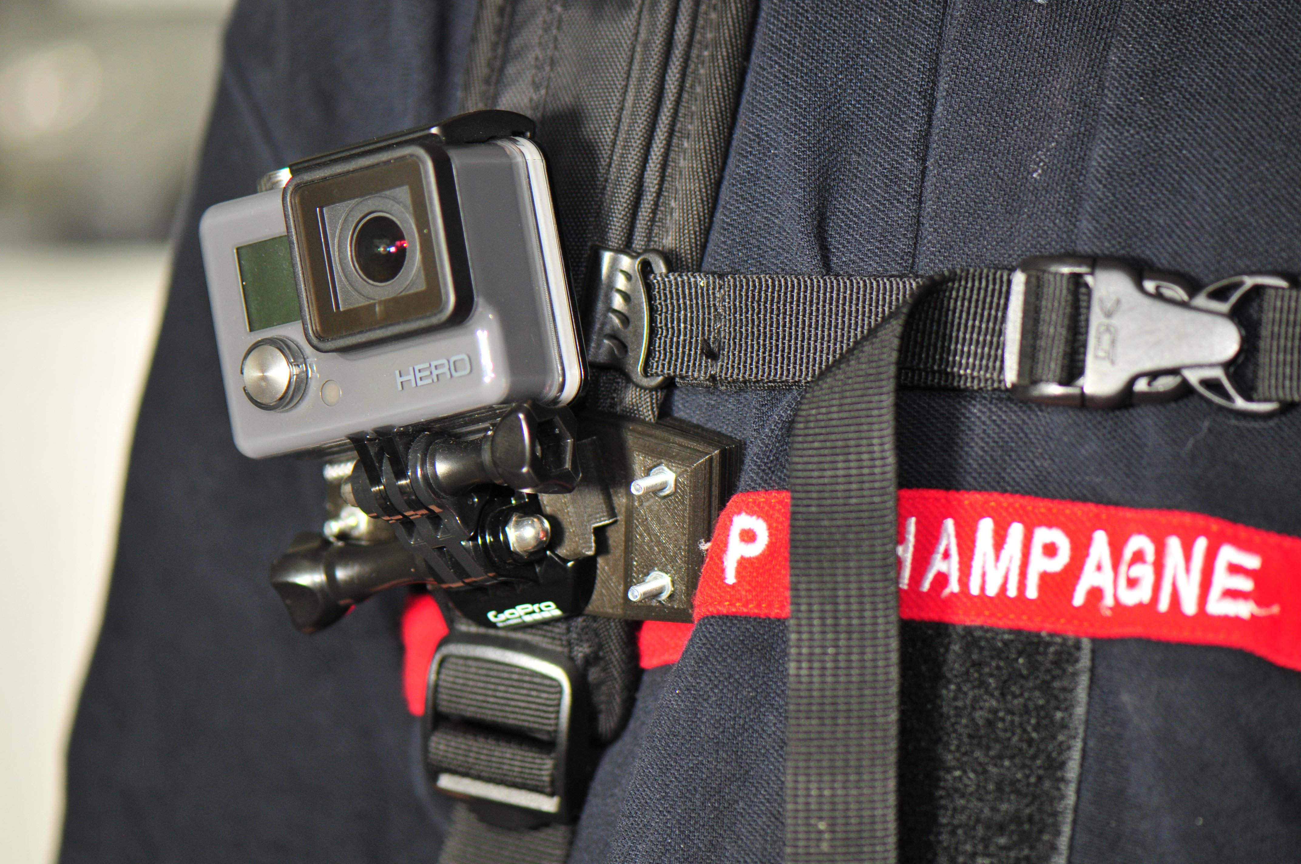 3d Printed Gopro Mount For Backpack By Closedcircuit Pinshape