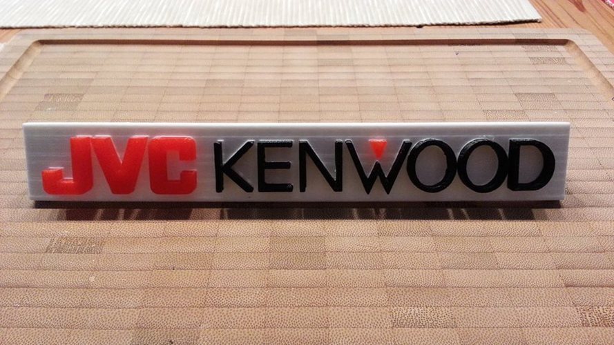 JVC Kenwood Logo 3D Print 30252