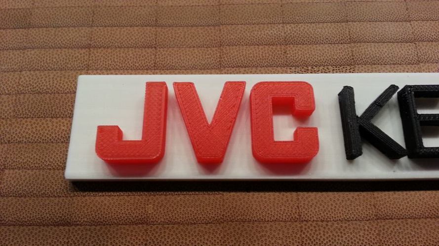 JVC Kenwood Logo 3D Print 30255