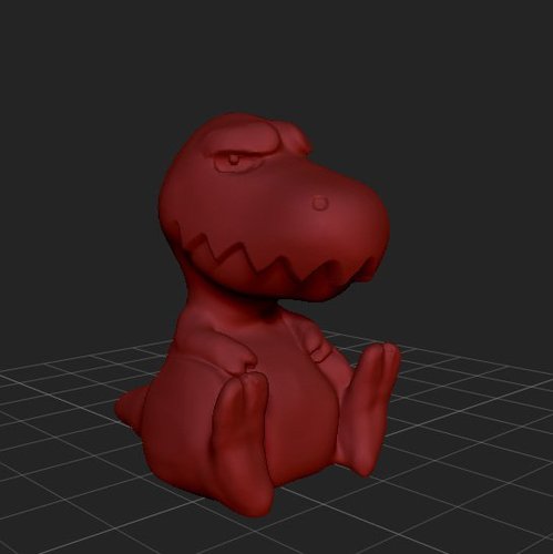 grumpy tRex 3D Print 30278