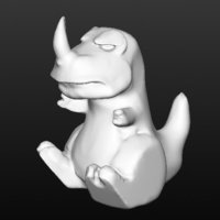 Small Grumpy Carnotaurus 3D Printing 30280