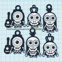 Minions Keychain / Magnets - Skull / Skeleton Version - Thumbnail 5
