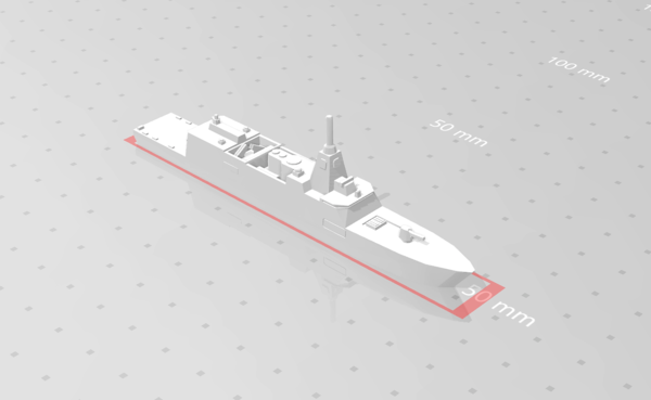 Medium Mogami class Frigate 3D Printing 303258