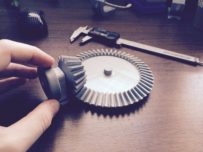 Bevel Gear Toy Set, 17/51 Tooth or 3:1 Ratio 3D Print 30350