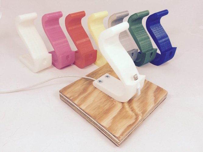 The Ess, Apple Lightning Cord Charging Dock for iPhone 5/5S/ 3D Print 30353