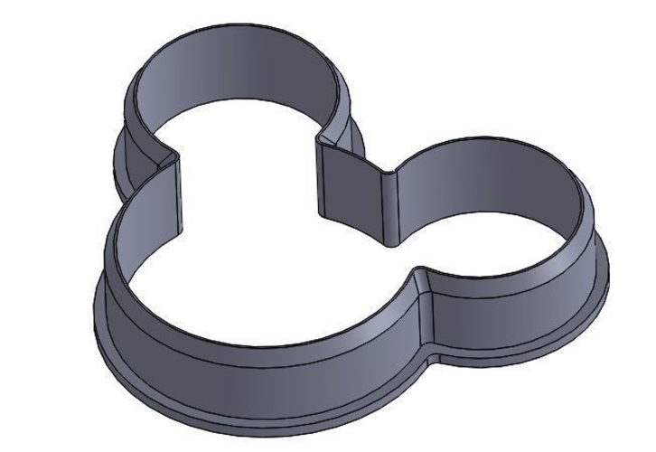 Mickey Mouse Cookie Cutter 3D Print 303781