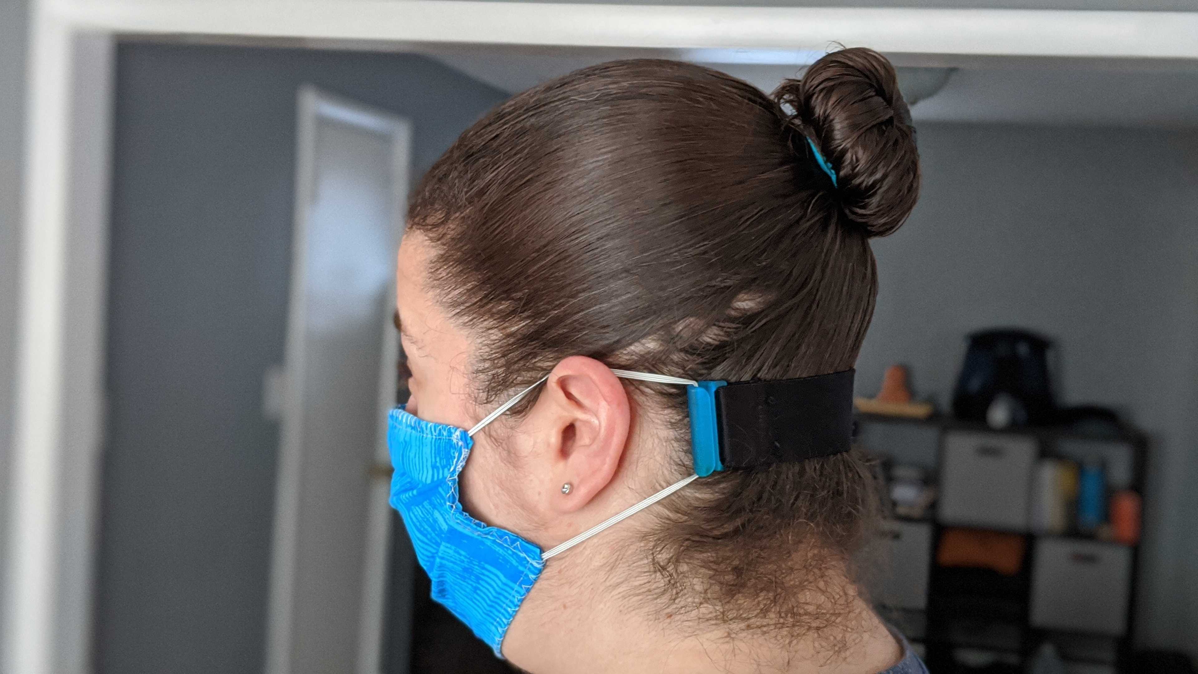 Face Mask Hooks - Long Hair 3D Print 303800