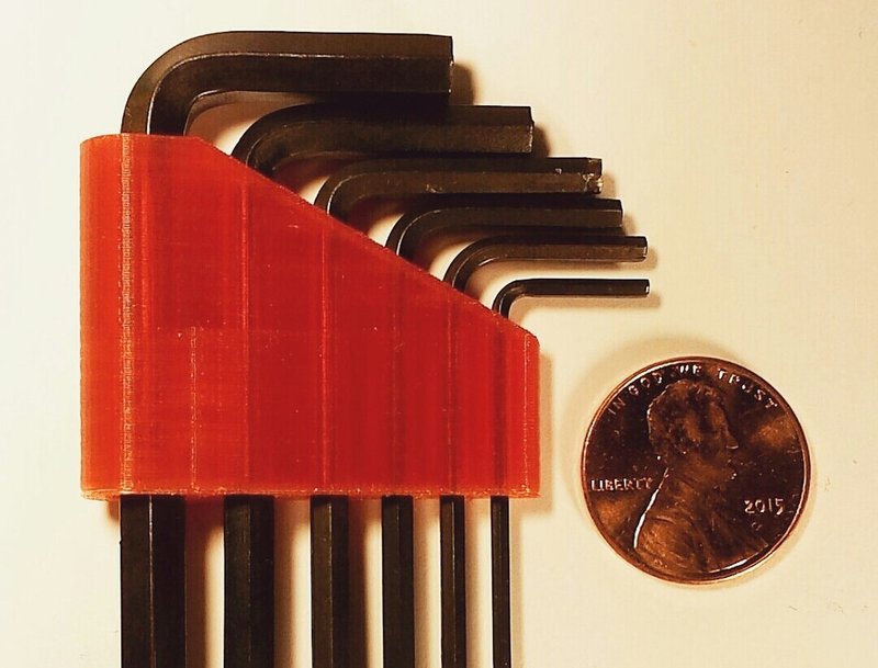 Small Metric Allen Wrench Holder