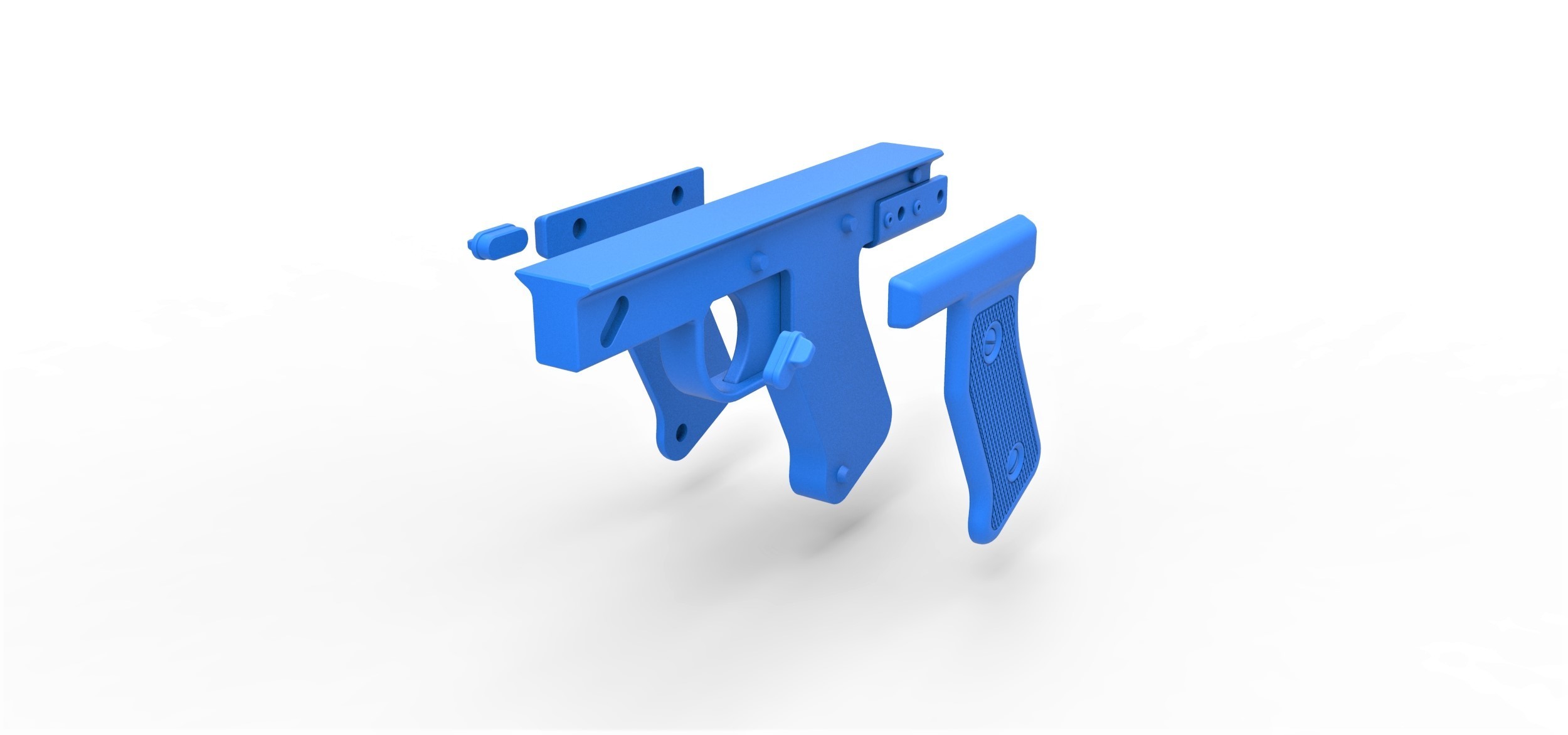 Handle for cosplay blaster pistol 7 3D Print 304010