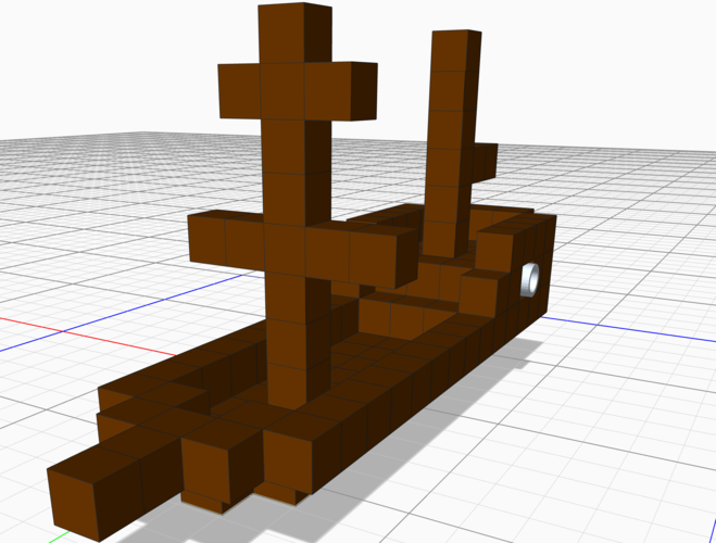 Pirate Ship cubed  3D Print 304156