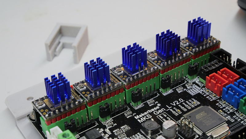 Jig for perfect heatsink placement on a stepper driver