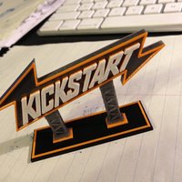 Small Kickstart Logo Extrusion 3D Printing 30441