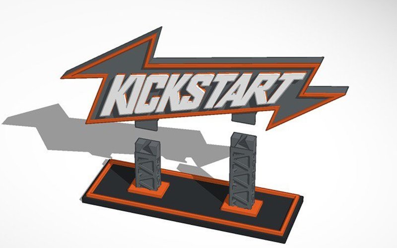 Kickstart Logo Extrusion 3D Print 30442