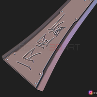 HardEdge Sword Cloud - Final Fantasy VII remake 3D print model - Thumbnail 7