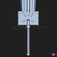 HardEdge Sword Cloud - Final Fantasy VII remake 3D print model - Thumbnail 18