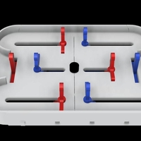 Mini Table Hockey 100% 3D Printable - Thumbnail 2