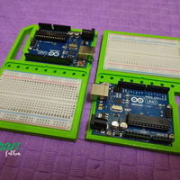 Small Arduino & Breadboard Case for Square Connector Breadboard 3D Printing 304734