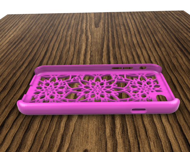 CASE IPHONE 7/8 FLOWERS MOTIVE 3D Print 304843