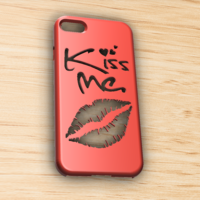 Small CASE IPHONE 7/8 KISS ME 3D Printing 304844